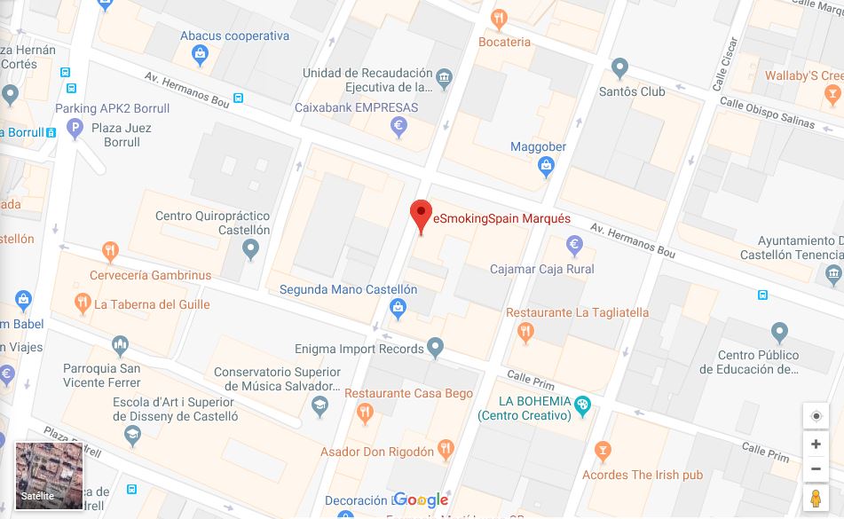 eSmokingSpain Tienda del Vapo Castellon Marques de la Ensenada