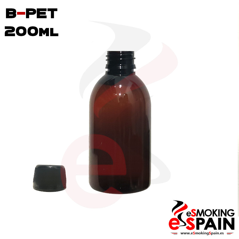 Botella Ámbar B-PET 200ml