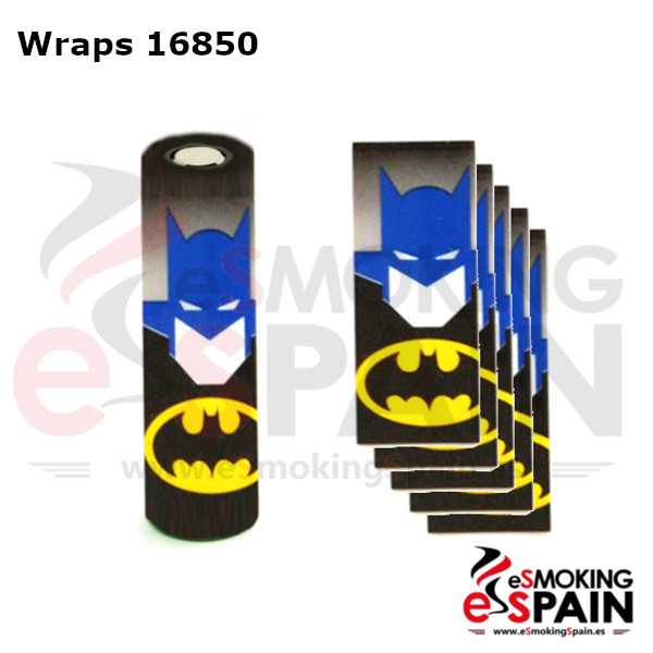 Pack 5 Fundas Bateria 18650 Batman