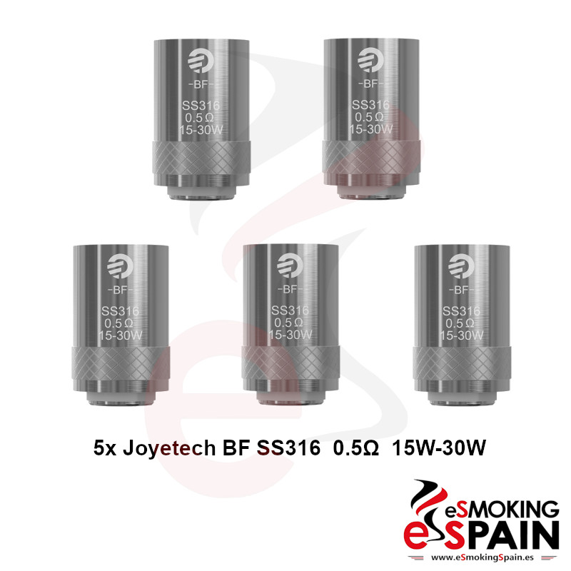 5x Resistencia Joyetech BF SS316 0,5 Ohm AIO / Cubis (JOYE003)