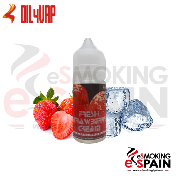 Liquido Oil4Vap Fresh Strawberry Cream 20ml 0mg