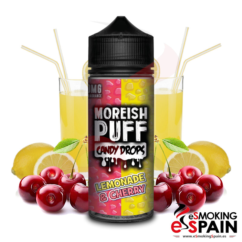 Moreish Puff Candy Drops Lemonade Cherry 100ml 0mg