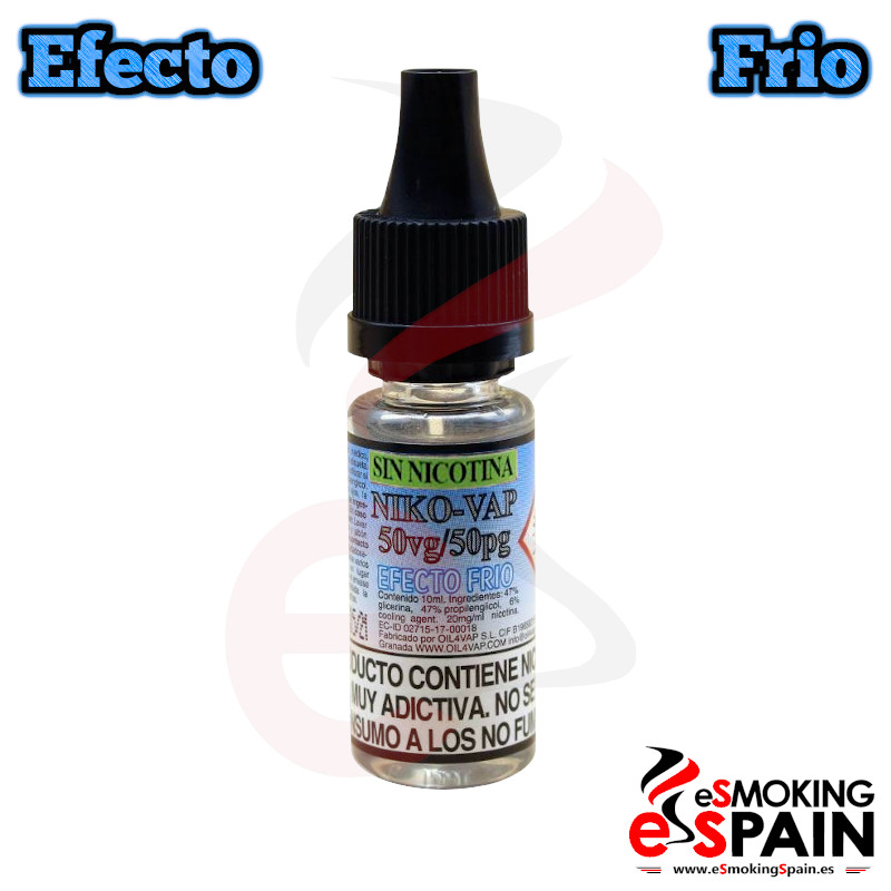 Base Oil4Vap Efecto Frio (Sin Nicotina) 10ml 50PG/50VG