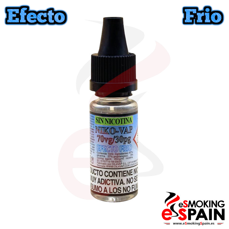 Base Oil4Vap Efecto Frio (Sin Nicotina) 10ml 30PG/70VG