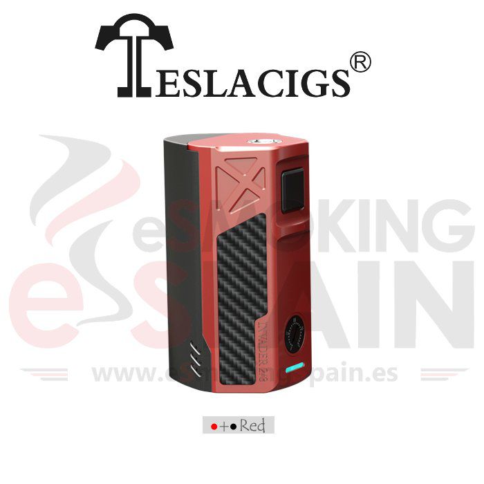 Teslacigs invader 2/3 Black & Red (Rojo y negro)