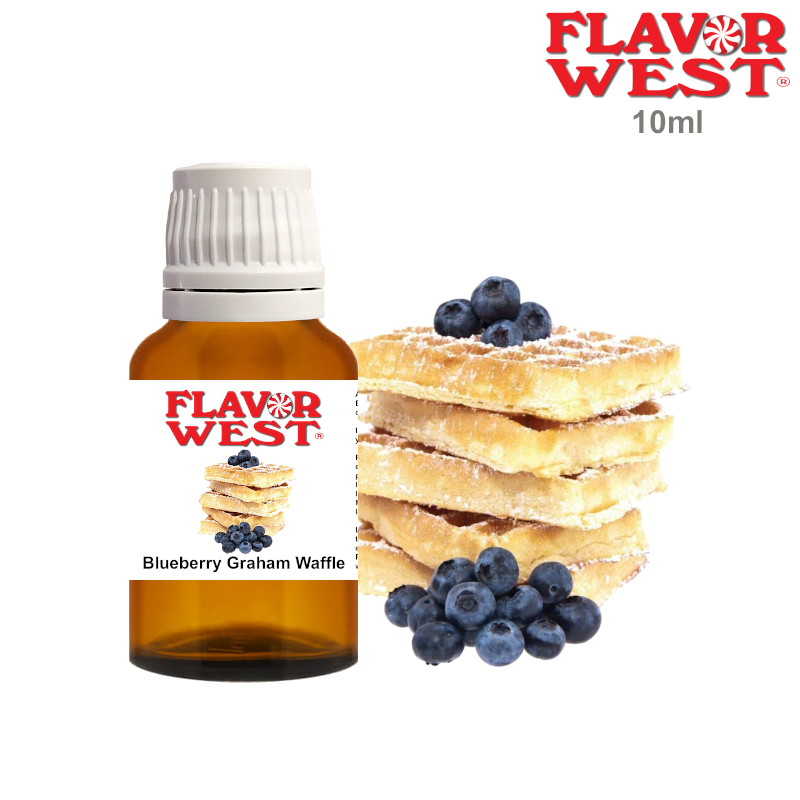 Aroma FLAVOR WEST Blueberry Graham Waffle 10ml (nº108)