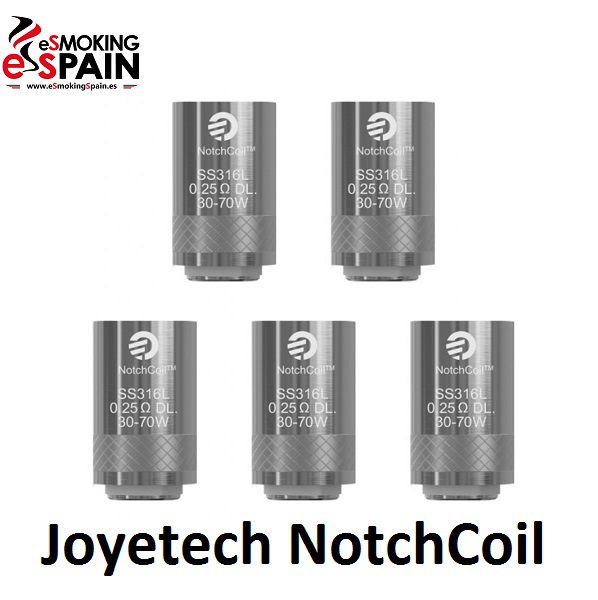 Joyetech 5x Resistencia Notchcoil 0,25 Ohm