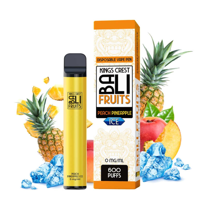 Peach Pineapple Ice Bali Fruits Kings Crest Desechable 600 Calad
