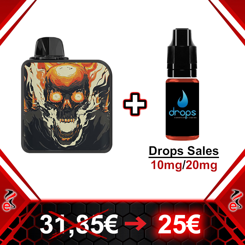 Oferta Pack Rincoe Jellybox Nano X Skull + Drops Sales 10ml