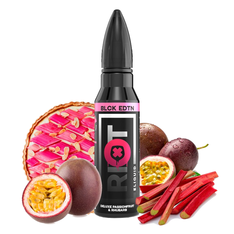 Riot Squad Deluxe Passionfruit & Rhubarb BLCK EDTN 50ml 0mg