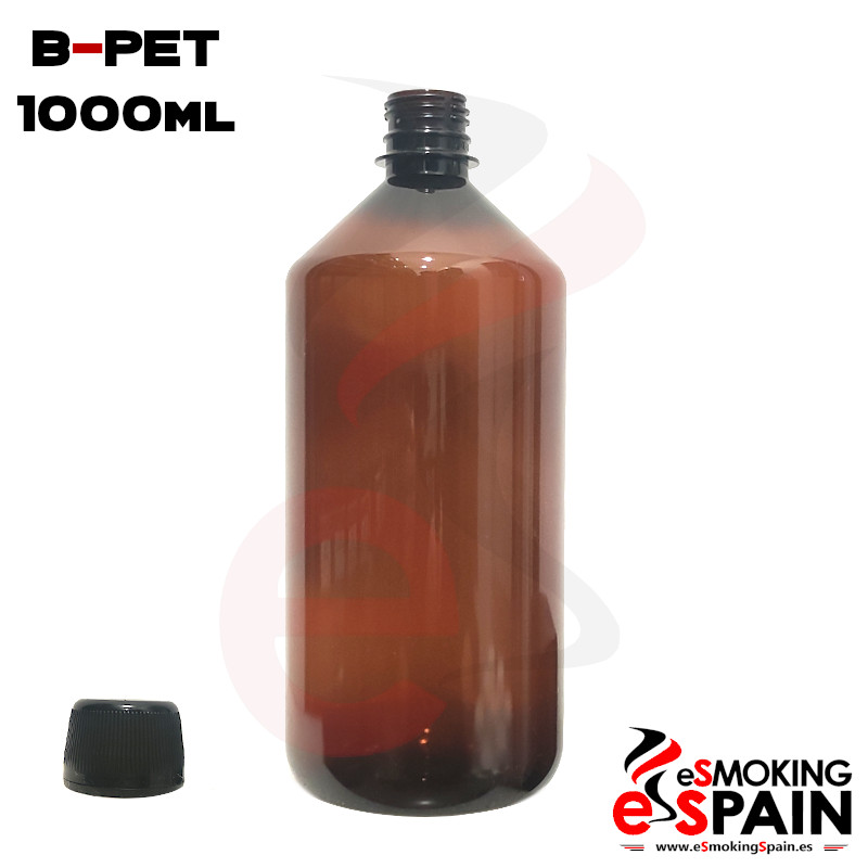 Botella Ámbar B-PET 1000ml