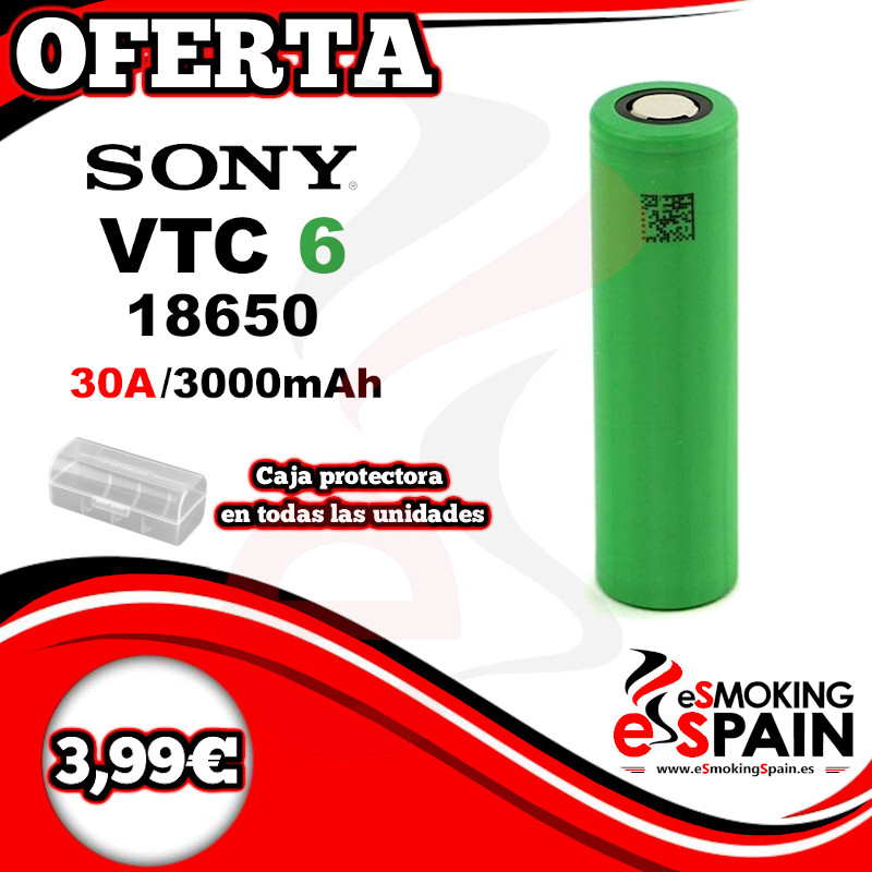 Bateria Sony Konion VTC6 US 18650 3000mAh 30A