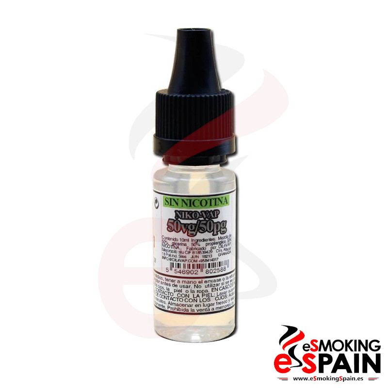 Base Oil4Vap (Sin Nicotina) 10ml 50PG/50VG