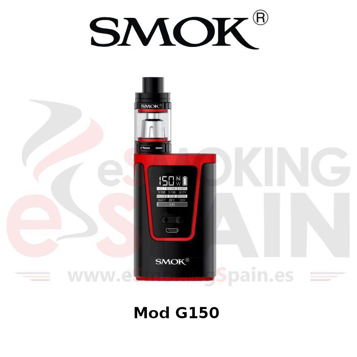 Smok G150 Black & Red + TFV8 Baby (Negro y Rojo)