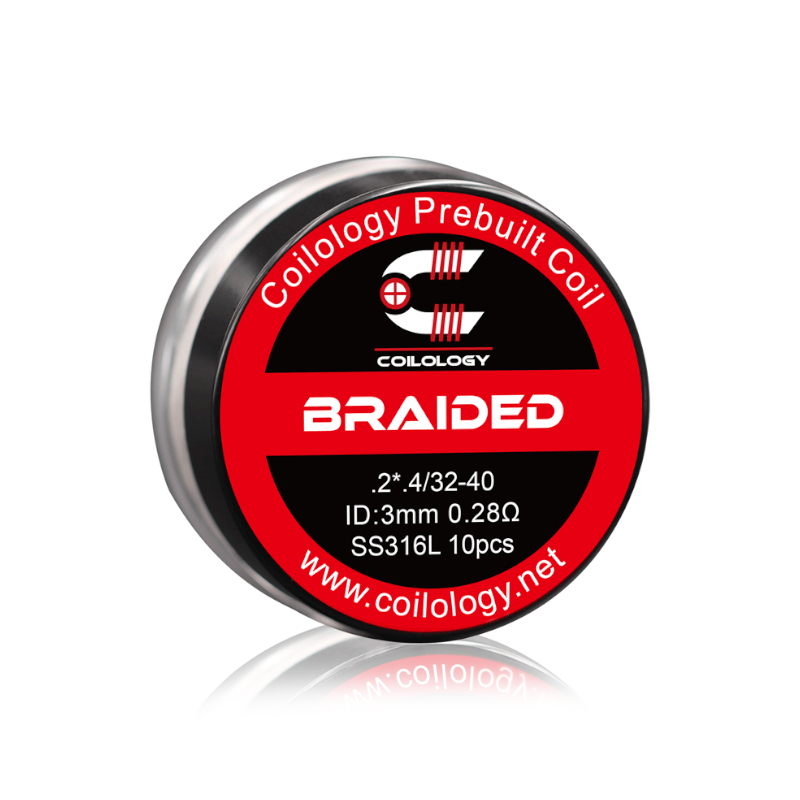 Coilology Prebuilt Braided SS316L 0.28ohm 10pcs
