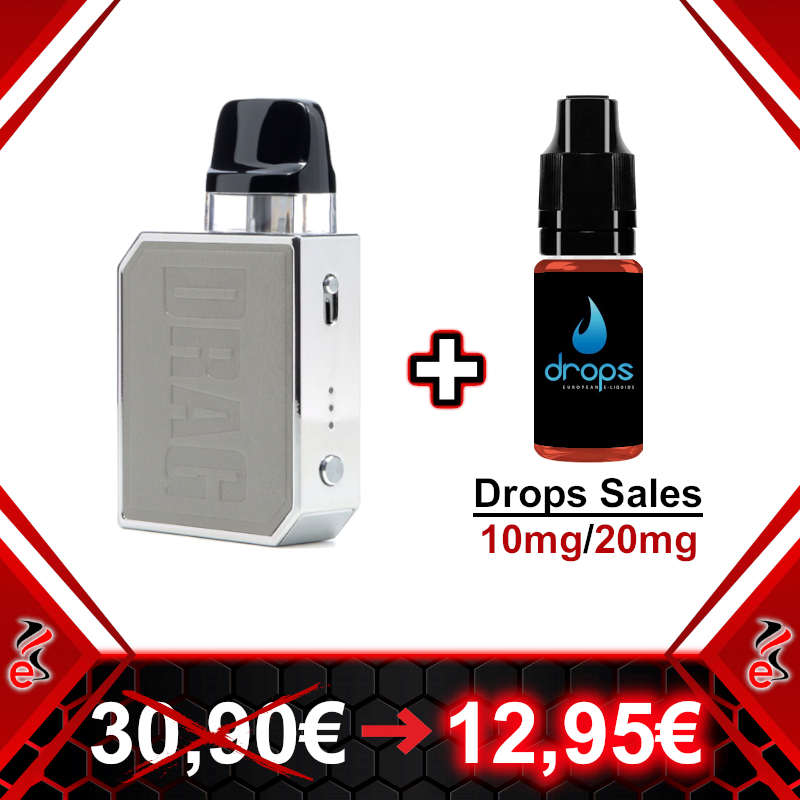 Voopoo Drag Nano 2 Gull Grey + Drops Sales 10ml