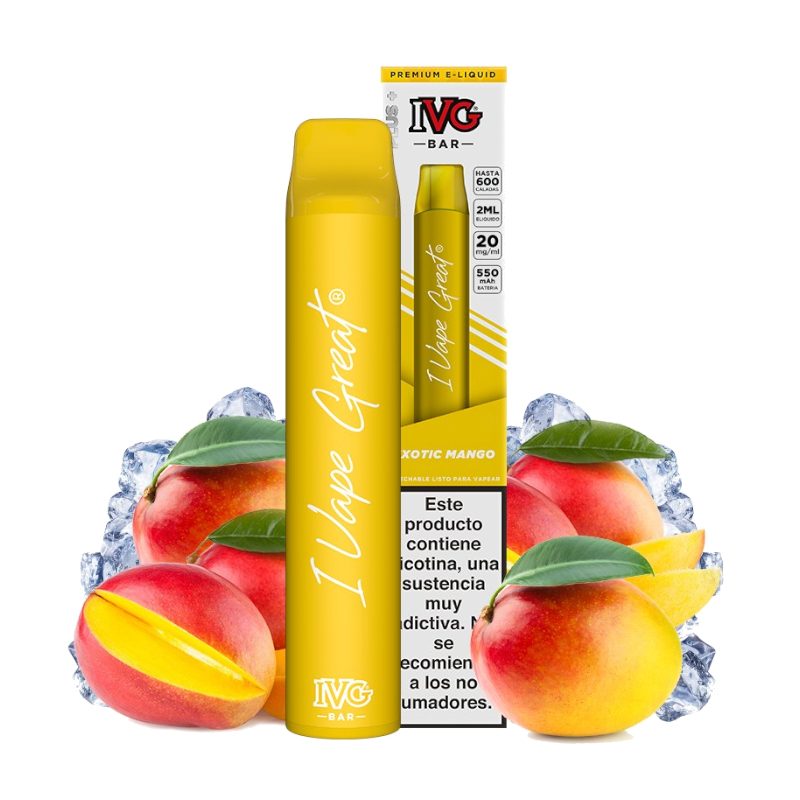 Exotic Mango IVG Bar Desechable 600 Caladas