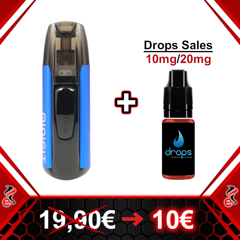 Oferta Pack Justfog Minifit Blue + Drops Sales Nicotina 10ml