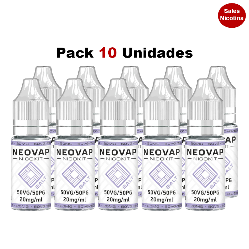 NEOVAP Nicokit Sales 50VG/50PG 10ml Pack 10 Unidades