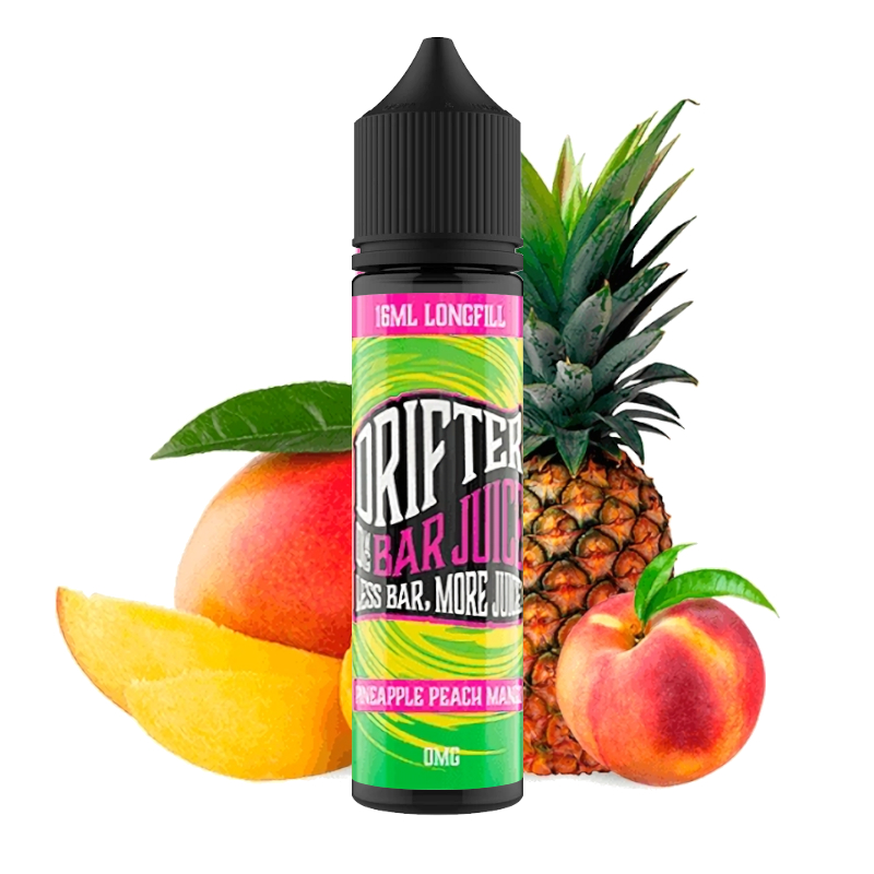 Pineapple Peach Mango Drifter Bar Juice Sauz Longfill 16ml